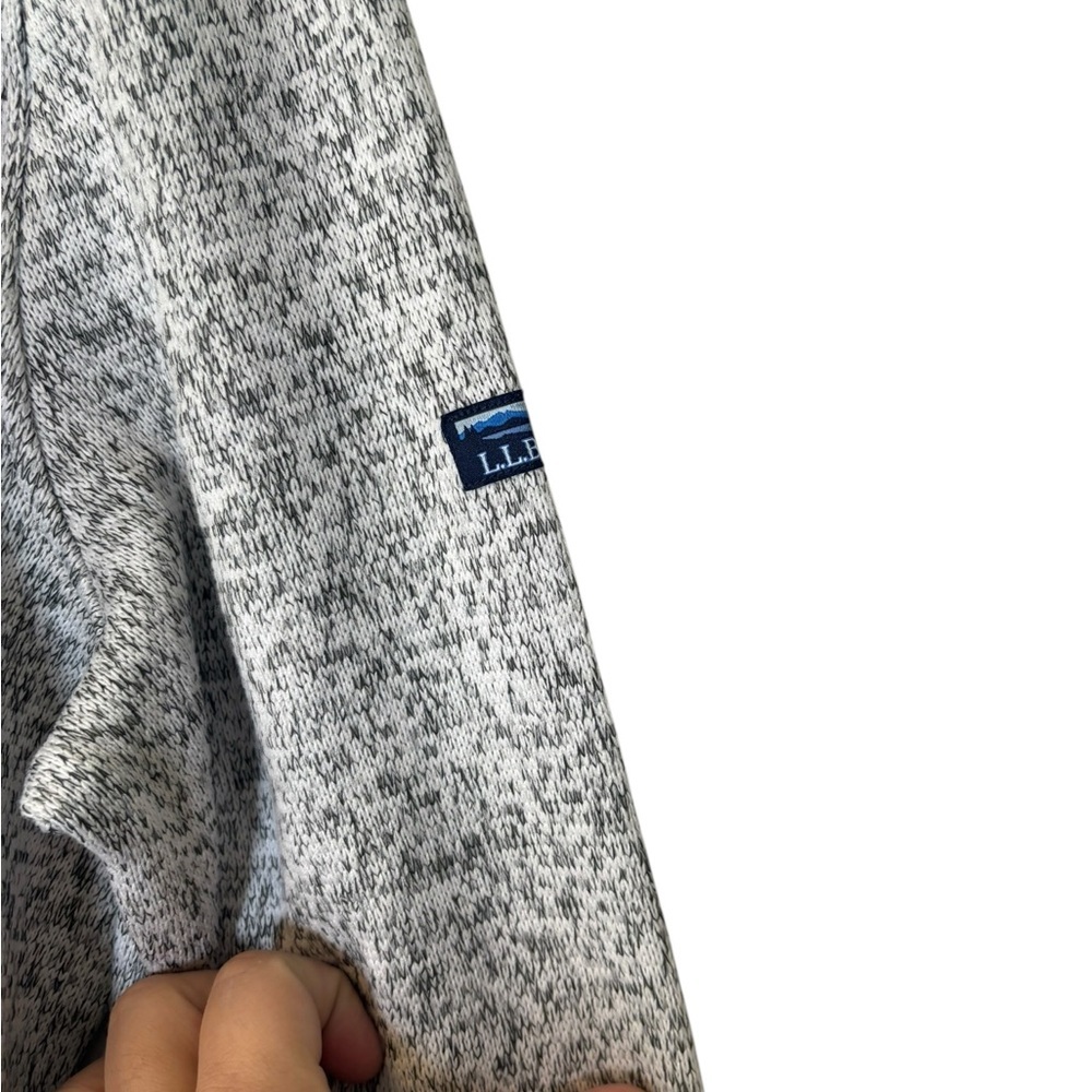LL Bean Women’s Lightweight Fleece Gray Crewneck Sweatshirt Gray Size Large - Picture 3 of 6
